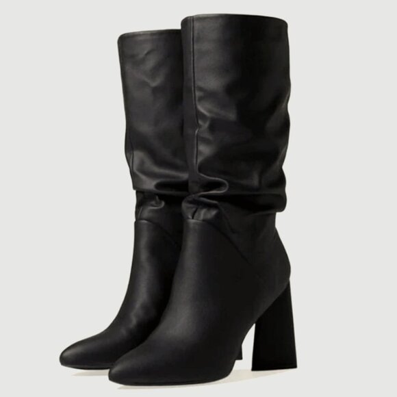 DV Dolce Vita Slouch High Heel Mid-Calf Black Boots Size: 8 NWOB - Picture 1 of 10